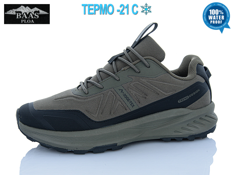 Кроссовки Baas (41-46) M7710-9 термо (зима)