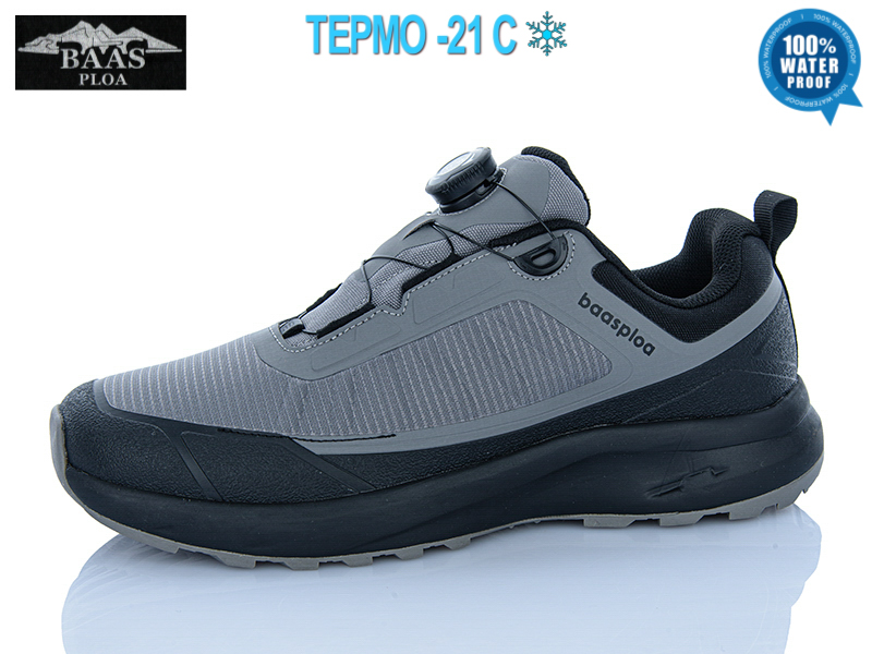 Кроссовки Baas (41-46) W3241-9C термо (зима)