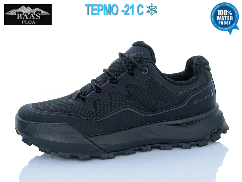 Кроссовки Baas (41-46) W3249-1C термо (зима)