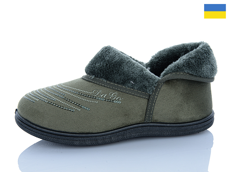 Тапочки Dago (37-41) Даго Ж T03 хакі (зима)