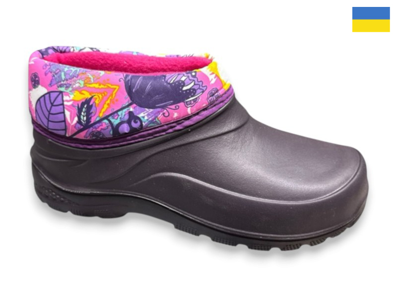 Галоши Rai shoes (30-36) 084 фіолетовий (зима)