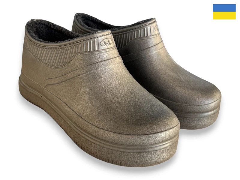 Галоши Rai shoes (38-42) BM36 графіт (зима)