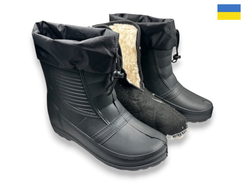 Сапоги Rai shoes (41-45) ГП05 чорний (зима)