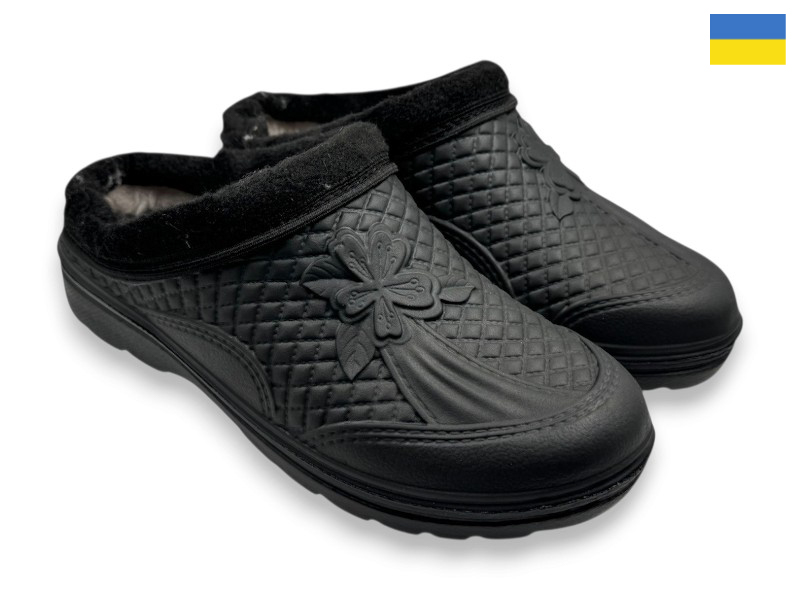 Сабо Rai shoes (37-41) ГП17 чорний (зима)