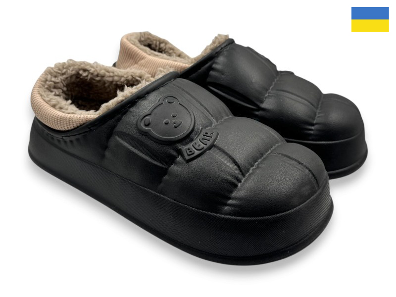 Сабо Rai shoes (28-35) ГП39 зад.чорний (зима)