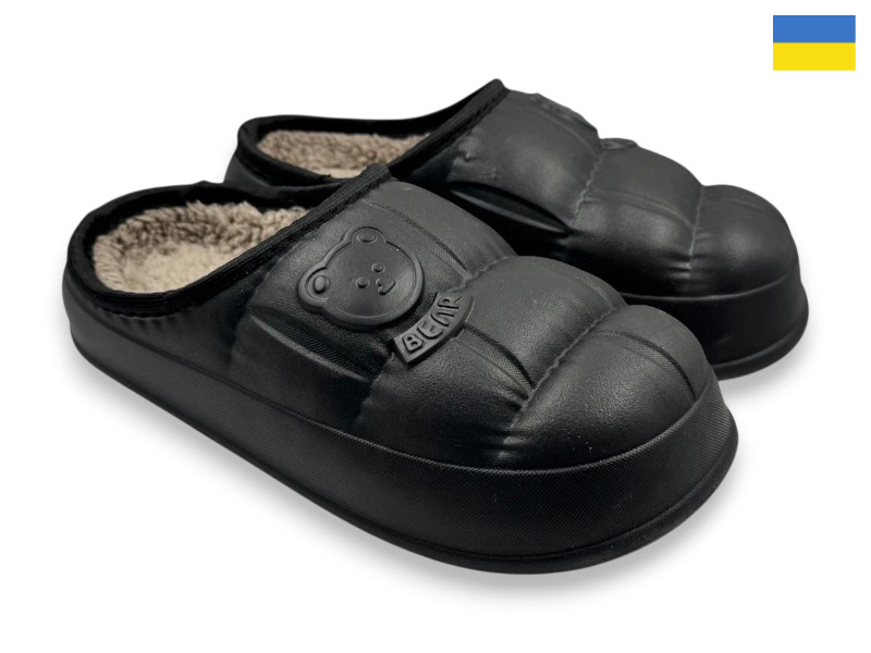 Сабо Rai shoes (28-36) ГП39 чорний (зима)