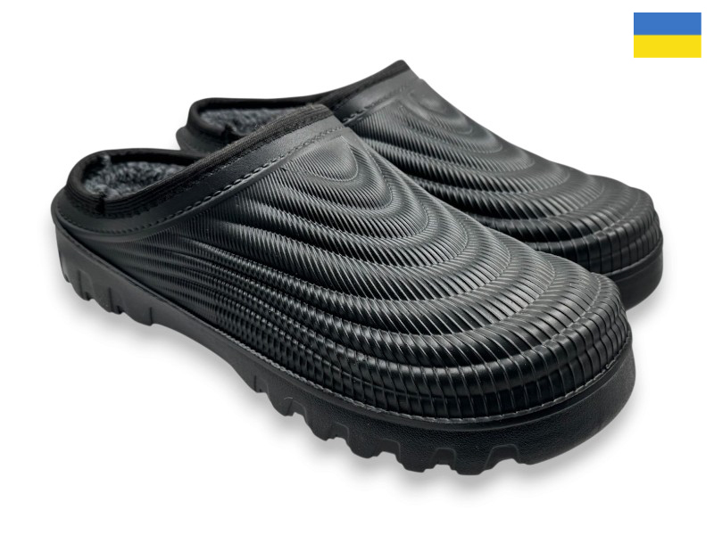 Сабо Rai shoes (41-46) ГП43 чорний (зима)