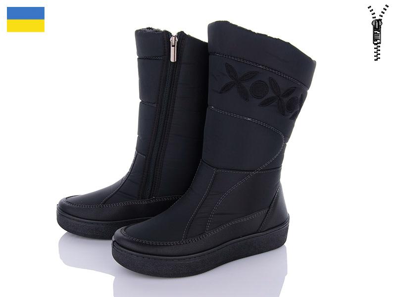 Дутики Paolla (37-42) 250 чорний (зима)