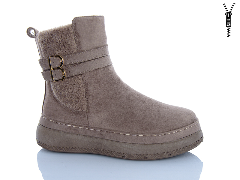 Ботинки Dafuyuan (36-41) CK50 beige (зима)