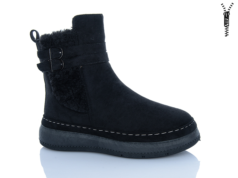 Ботинки Dafuyuan (36-41) CK50 black (зима)