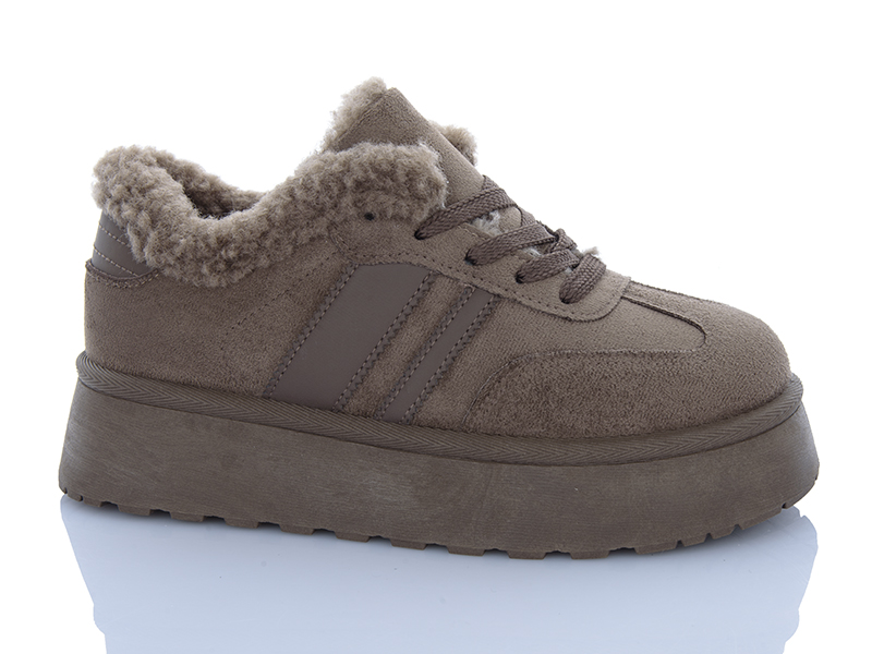 Кроссовки Dafuyuan (36-41) CK59 beige (зима)
