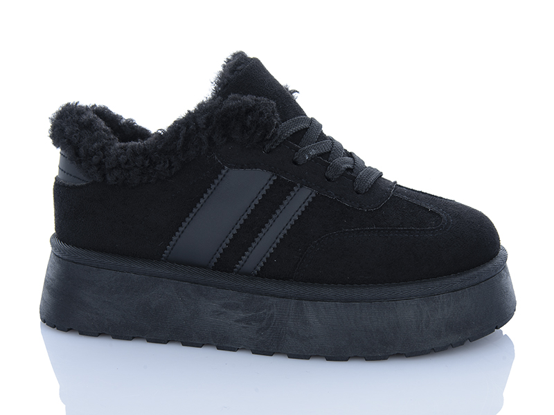 Кроссовки Dafuyuan (36-41) CK59 black (зима)
