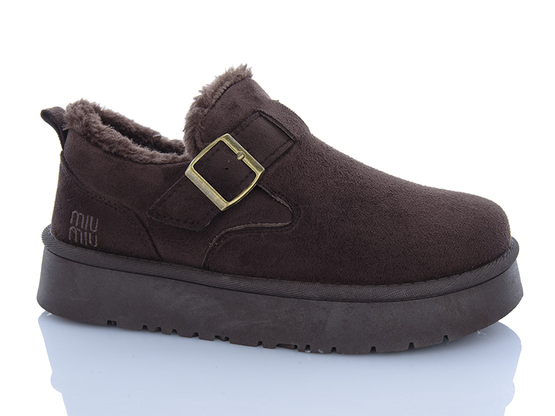 Туфли Dafuyuan (36-41) CK60 brown (зима)