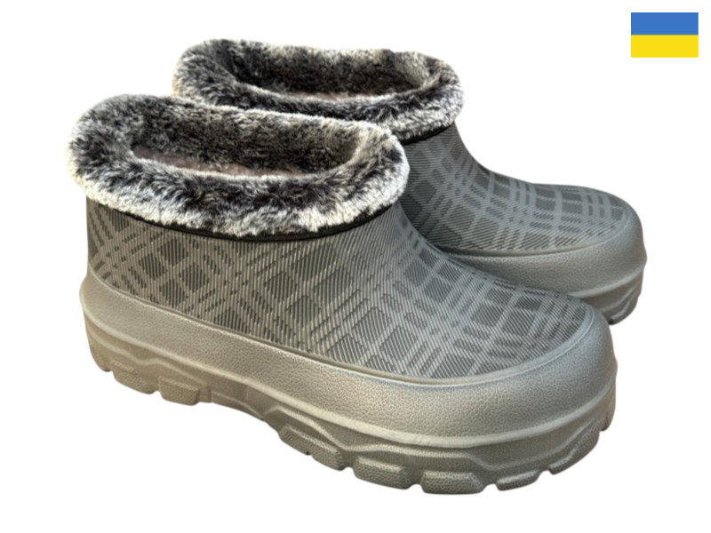 Галоши Rai shoes (36-41) 607 графіт (зима)