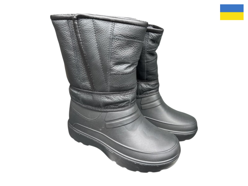 Сапоги Rai shoes (41-45) Бахіл чорний (зима)