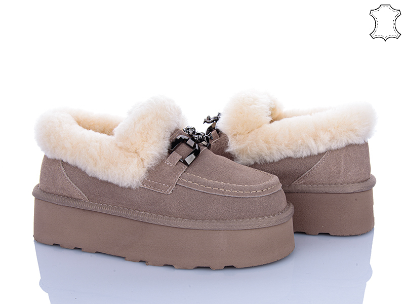 Туфли Мир (36-40) 4625-5808 khaki (зима)