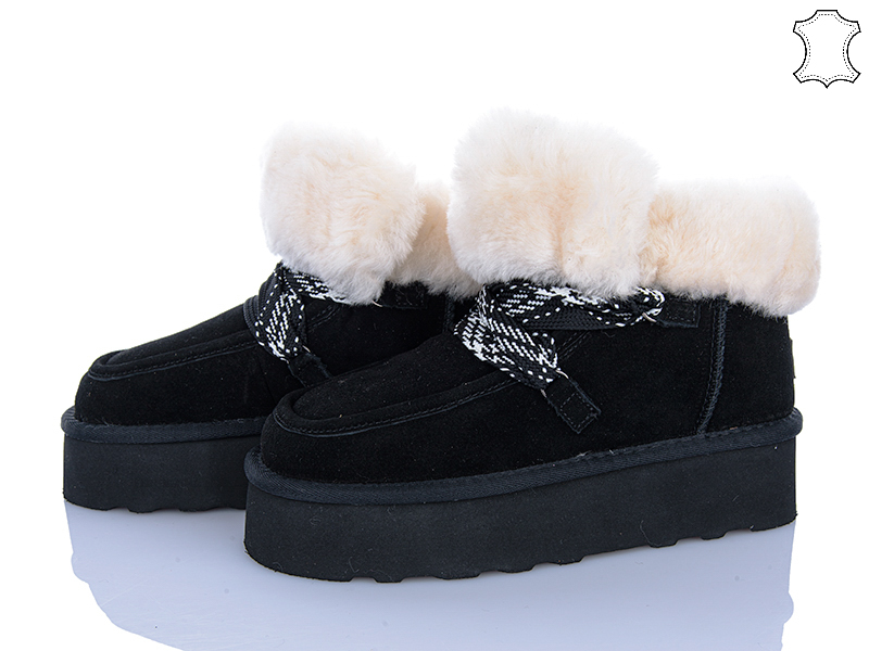Угги Мир (36-40) 4625-5855 black (зима)