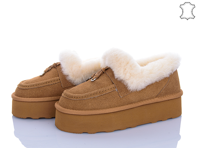 Туфли Pryama Vigoda (36-40) 4625-5803 camel (зима)