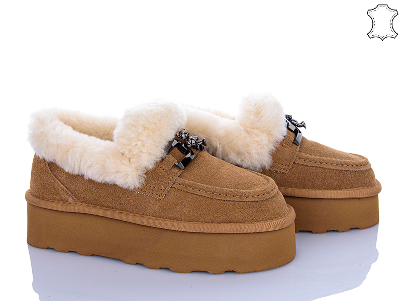 Туфли Pryama Vigoda (36-40) 4625-5808 camel (зима)