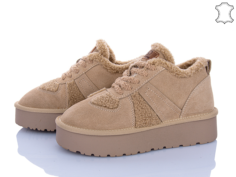 Кроссовки Pryama Vigoda (36-40) 4625-A3305 apricot (зима)