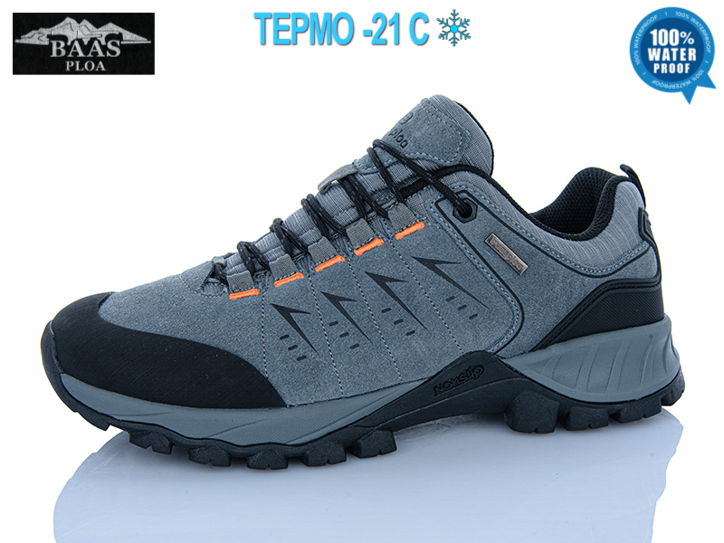 Кроссовки Baas (41-46) W3217-7C термо (деми)