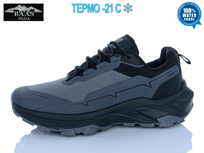 Кроссовки Baas (41-46) W3237-10C термо (деми)