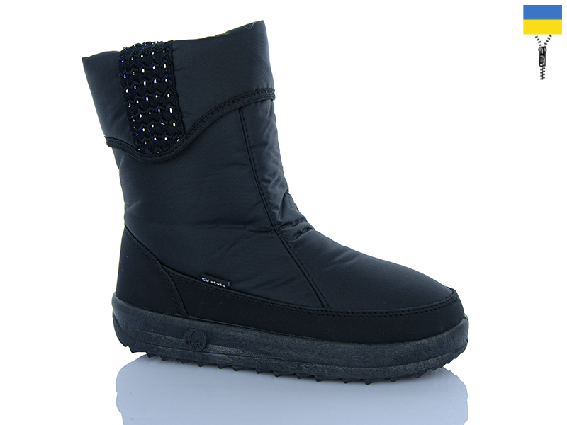 Дутики RGP (37-42) 702-5 чорний (зима)