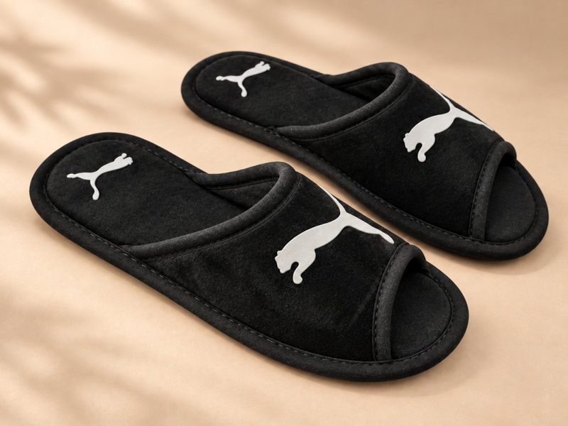Тапочки Slipers (36-41) Паркетка чорний-біл. (деми)