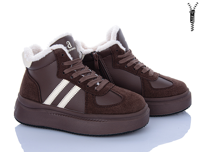 Ботинки Clibee-ShoSho (33-38) ABD1283R-1 brown (зима)