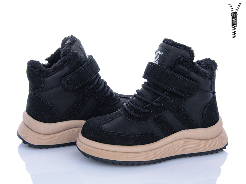 Ботинки Clibee-ShoSho (27-32) HB755-1 black (зима)