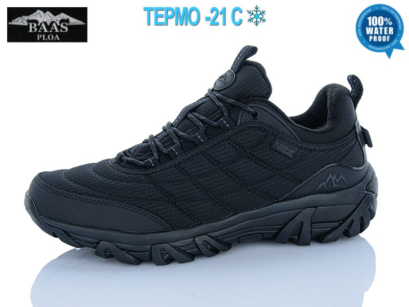 Кроссовки Baas (41-46) M7412-1 термо (зима)