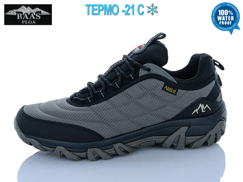 Кроссовки Baas (41-46) M7412-9 термо (зима)