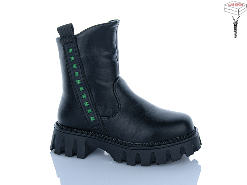 Ботинки Apawwa (32-37) A2325-3L black (зима)