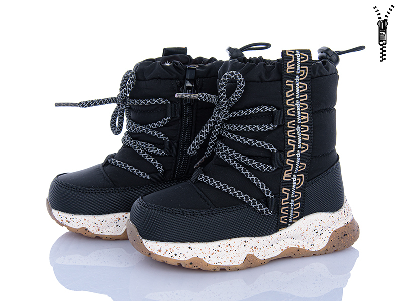Дутики Clibee (23-28) AB0136 black (зима)
