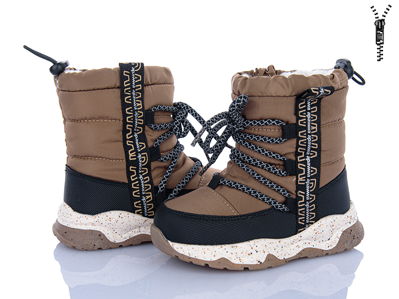 Дутики Clibee (23-28) AB0136 brown (зима)