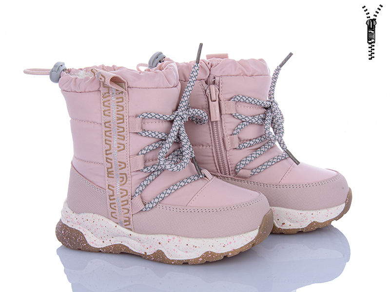 Дутики Clibee (23-28) AB0136 pink (зима)