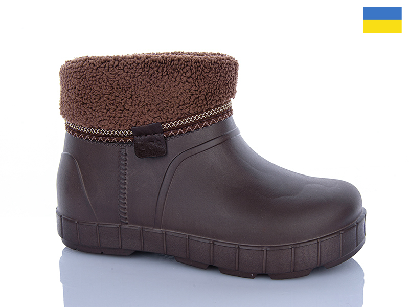 Галоши Inblu (37-41) D43 шоколад (зима)