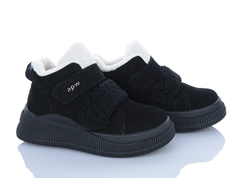 Кроссовки Clibee-ShoSho (33-38) ABD0323R-1 black (зима)