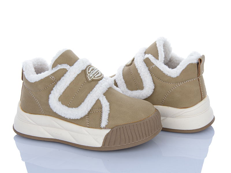 Кроссовки Clibee-ShoSho (27-32) ABD1192R-1 beige (зима)