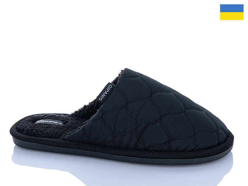 Тапочки DeMur (36-41) 7201 чорний (зима)