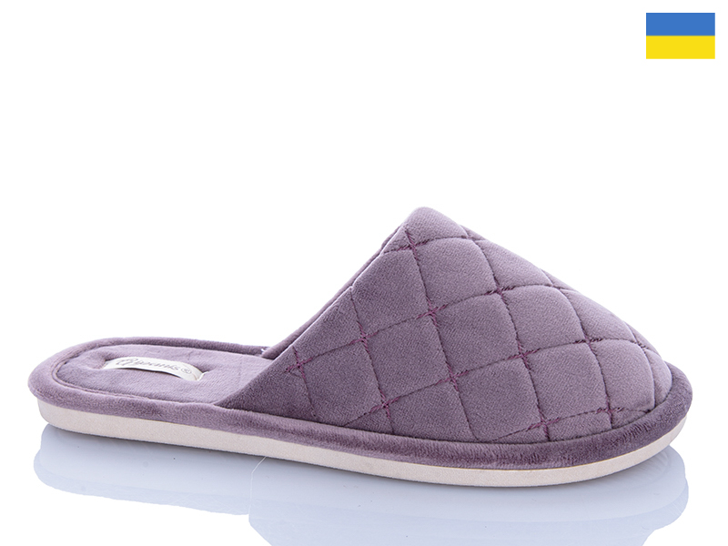 Тапочки DeMur (36-41) 7101 бузковий (зима)