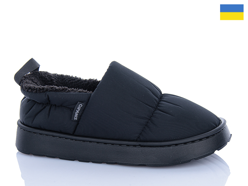 Тапочки DeMur (36-41) 7403 чорний (зима)