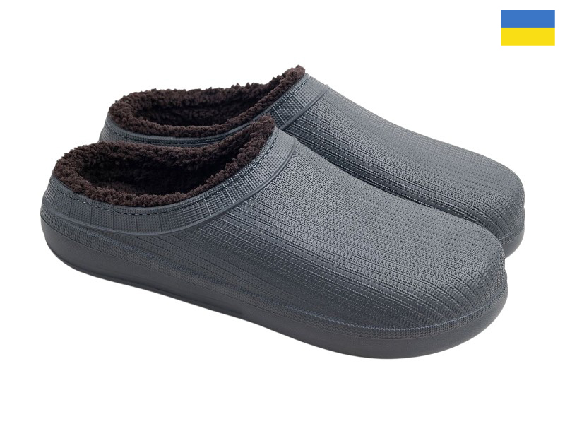 Сабо Rai shoes (42-45) 132 графіт (зима)