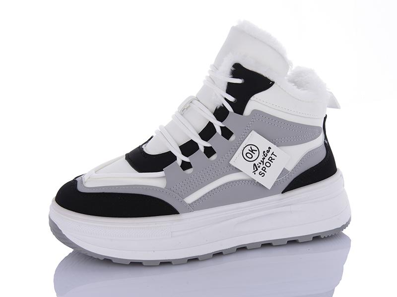 Кроссовки OkShoes (36-41) YB068-2 (зима)