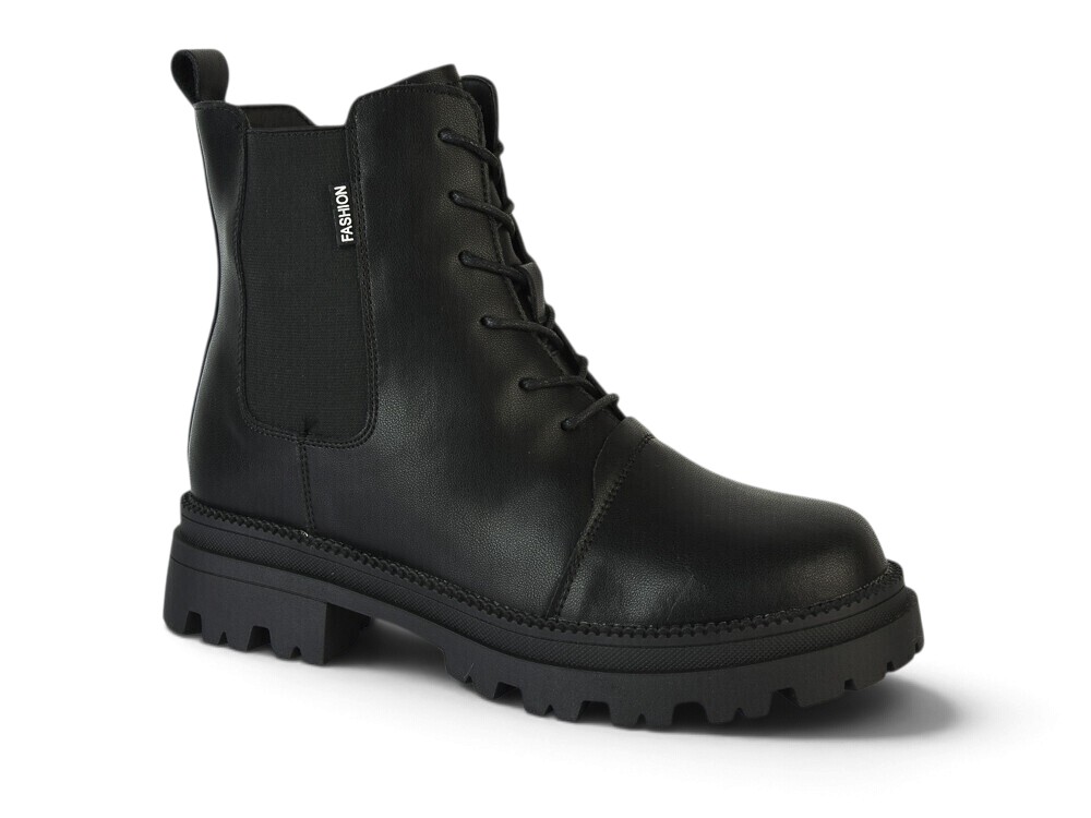 Ботинки OkShoes (36-41) 206 black (зима)