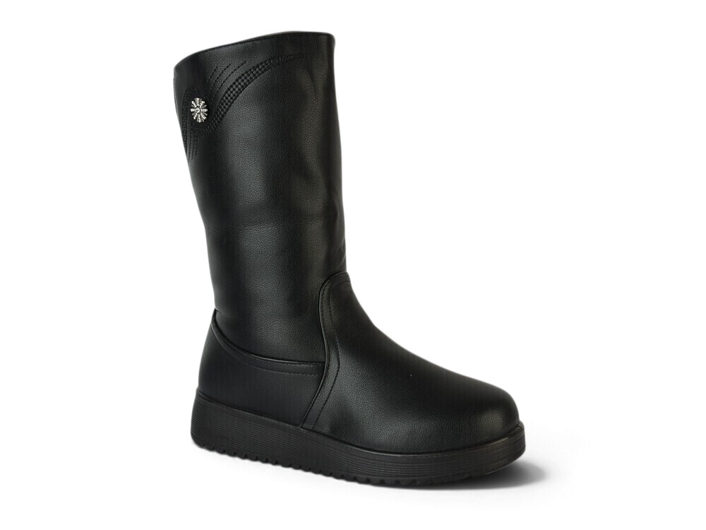 Сапоги OkShoes (37-42) 883 black (зима)