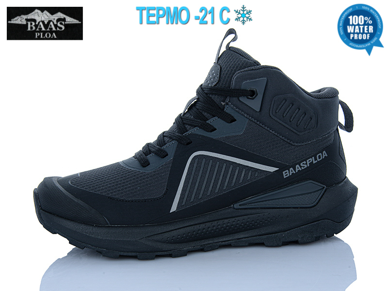 Кроссовки Baas (41-46) W6100-2C термо (зима)