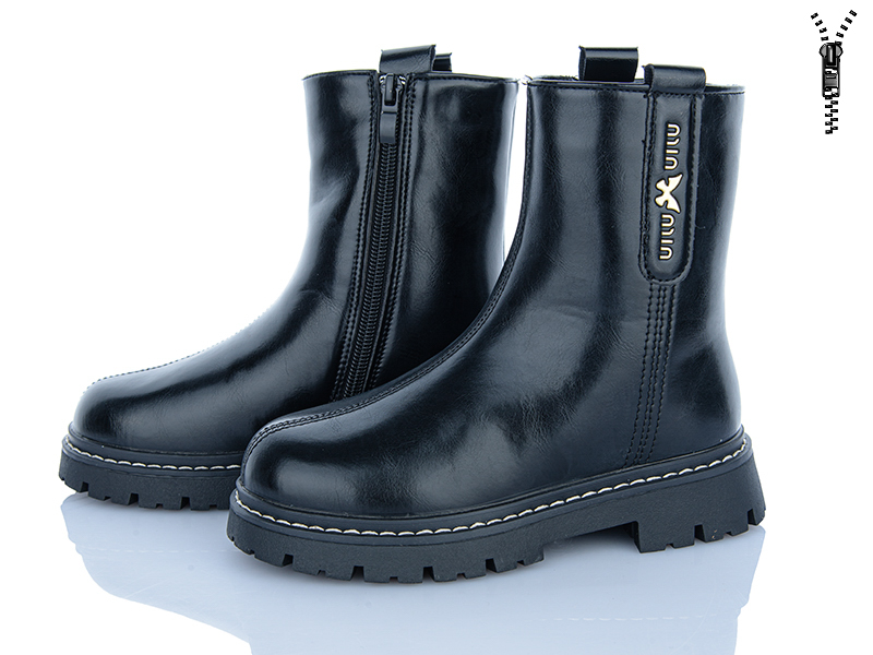 Ботинки Clibee (31-36) C933 black (зима)