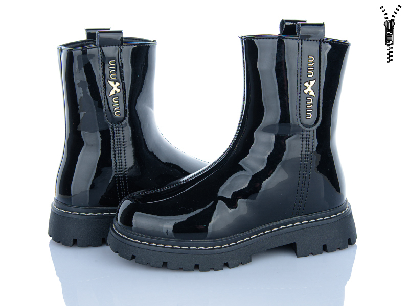Ботинки Clibee (31-36) C933V black (зима)