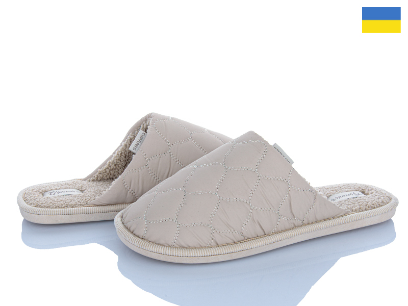Тапочки Inblu (36-41) 7201 плащ.бежевий (зима)
